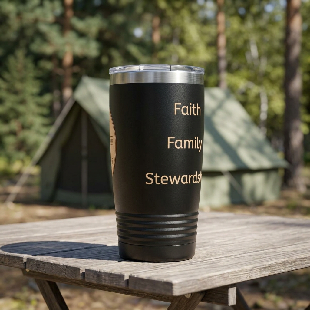 Ringneck 20oz Tumbler – Phillips Cornerstone Farms Logo Design